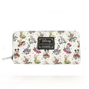 LOUNGEFLY MICKEY AND FRIENDS TATTOO WALLET